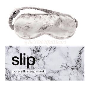 Slip Pure 100% Silk Sleep Mask in Marble - Anti-Aging & Crease-Resistant